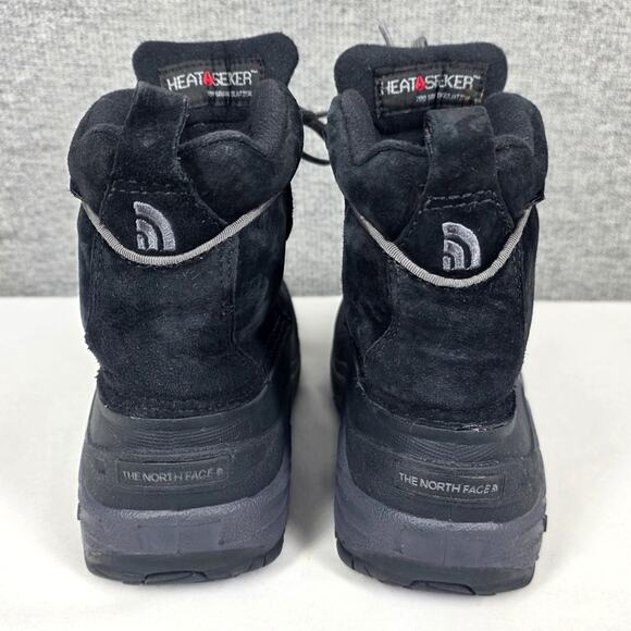 THE NORTH FACE CHILKAT LACE BLACK BOOTS – BOYS SIZE US 2 – WATERPROOF INSULATED - Picture 4 of 10